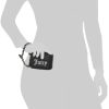 Juicy Couture Women’s Square Zip Around Wristlet Wallet – Card Holder with ID Window & Secure Zip Closure – Demure Liquorice Black square enix