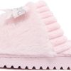 Juicy Couture Women's Faux Fur Slippers – Fuzzy Closed-Toe, Fluffy Winter House Shoes, Comfortable Slip-Ons speedtest