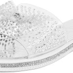 Juicy Couture Women's Slide Sandals - Glitter Bling Open Toe Sparkle Flats - Dressy Summer Casual Footwear sephora