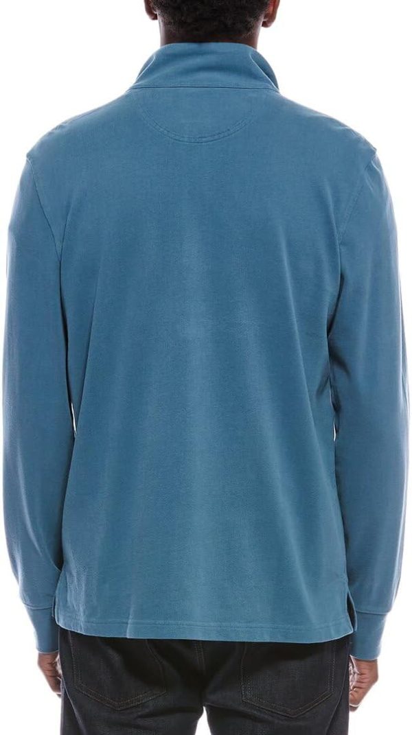 Brooks Brothers Mens Classic Fit Contrast Collar Quarter Zip Cotton Sweatshirt, brooks nader