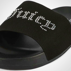 Juicy Couture Slide Sandals, Beach Flats for Women, Summer Shoes