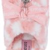 Juicy Couture Women's Faux Fur Slippers – Fuzzy Closed-Toe, Fluffy Winter House Shoes, Comfortable Slip-Ons-3