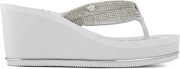 Juicy Couture Wedge Platform Flip Flop: High-Fashion, Soft Beach Sandal, Thong-Style Slide juicy seafood