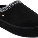 Juicy Couture Women's Cozy Slipper Mule – Plush Indoor Outdoor House Shoe with Memory Foam and Faux Fur Lining-0