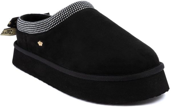 Juicy Couture Women's Cozy Slipper Mule – Plush Indoor Outdoor House Shoe with Memory Foam and Faux Fur Lining-0