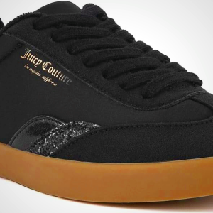 Juicy Couture Women's Lace-Up Fashion Sneaker Shoes – Classic Tennis Trainers for Casual, Comfortable Walking