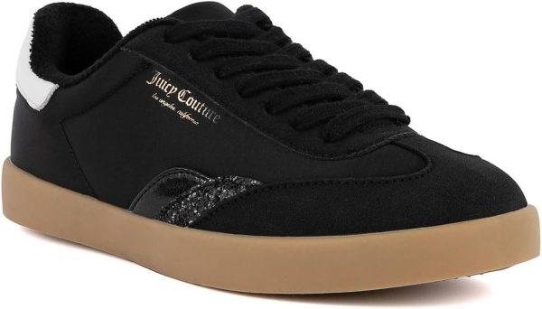 Juicy Couture Women's Lace-Up Fashion Sneaker Shoes – Classic Tennis Trainers for Casual, Comfortable Walking couture meaning