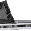 Juicy Couture Women's Slide Sandals - Glitter Bling Open Toe Sparkle Flats - Dressy Summer Casual Footwear sora