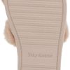 Juicy Couture Women's Plush Faux Fur Slippers – Cozy Open-Toe Slides, Soft Indoor/Outdoor House Shoes-4