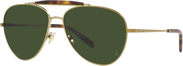 Brooks Brothers mens Bb4062 Aviator Sunglasses brooks glycerin
