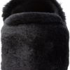 Juicy Couture Women's Faux Fur Platform Slippers – Fluffy Cozy Indoor Outdoor Slip-On House Shoes steam