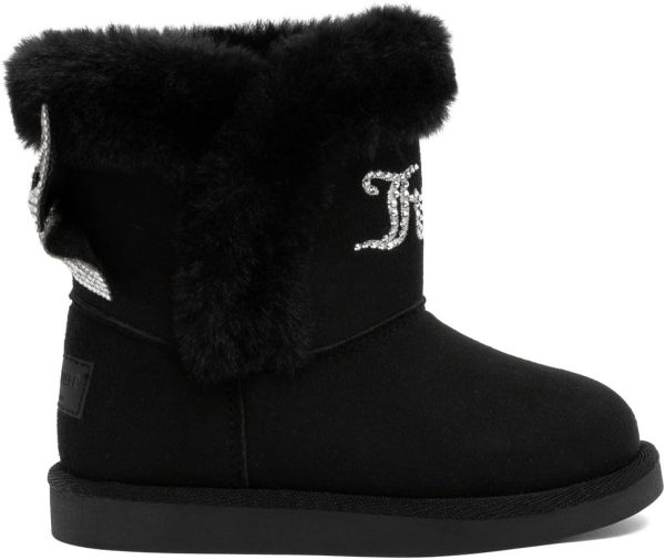 Juicy Couture Girls Winter Boots Warm Insulated Fashion Booties Mid Calf Outdoor Snow Boot for Toddler/Little Kid/Big Kid winter park