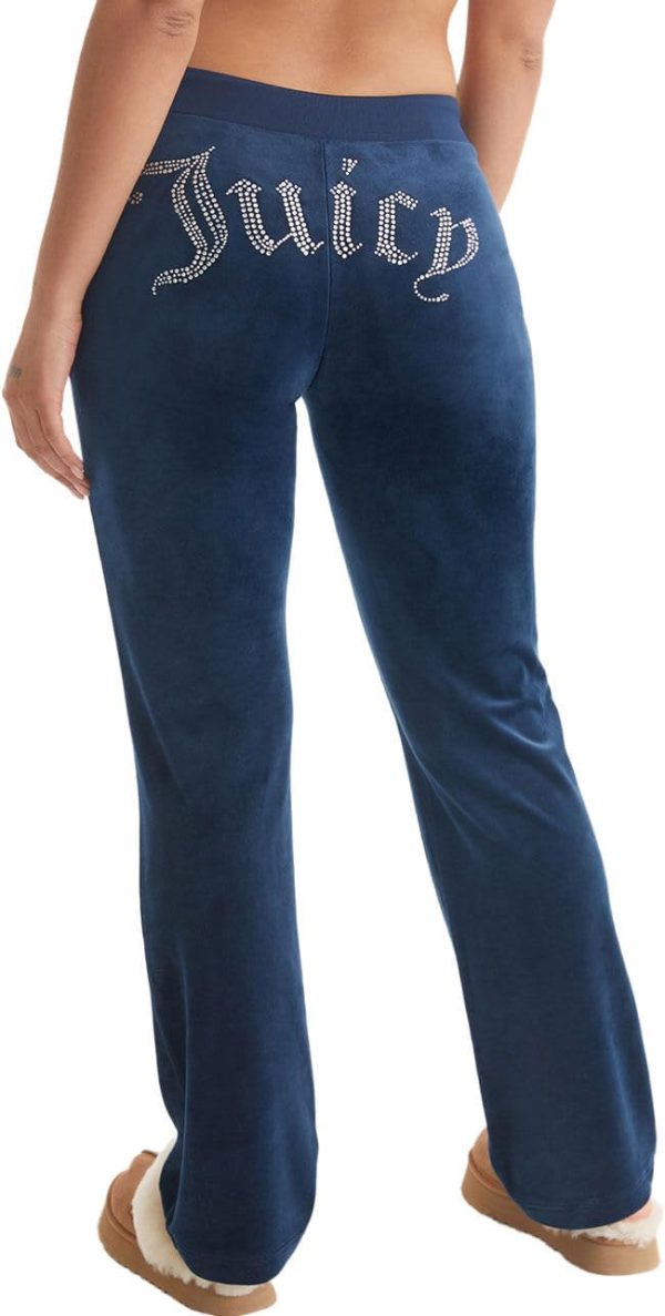 Juicy Couture Womens Rib Waist Velour Pants with Drawcord juicy juice