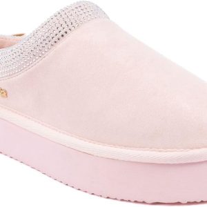 Juicy Couture Women's Cozy Slipper Mule – Plush Indoor Outdoor House Shoe with Memory Foam and Faux Fur Lining-0
