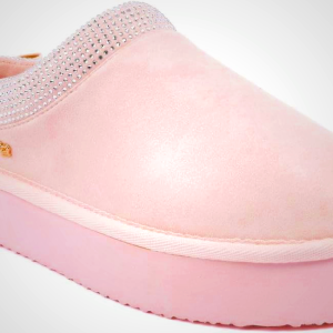 Juicy Couture Women's Cozy Slipper Mule – Plush Indoor Outdoor House Shoe with Memory Foam and Faux Fur Lining