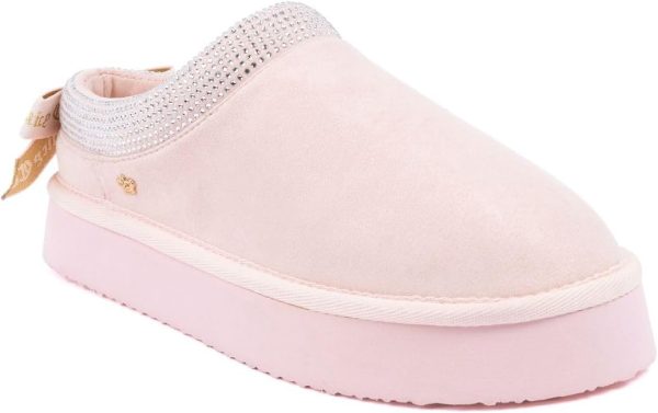 Juicy Couture Women's Cozy Slipper Mule – Plush Indoor Outdoor House Shoe with Memory Foam and Faux Fur Lining-0