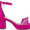 Juicy Couture Women's Open Toe Ankle Strap Low Block Chunky Heels Sandals - Dress Pumps Shoes-1