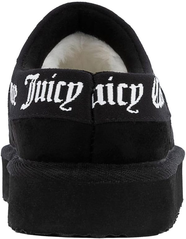 Juicy Couture Women's Cozy Slipper Mule – Plush Indoor Outdoor House Shoe with Memory Foam and Faux Fur Lining-2