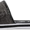 Juicy Couture Women's Slide Sandals - Glitter Bling Open Toe Sparkle Flats - Dressy Summer Casual Footwear sora2