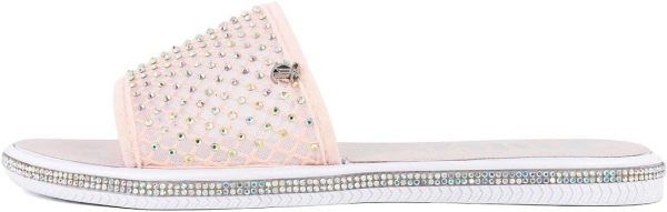 Juicy Couture Women's Slide Sandals - Glitter Bling Open Toe Sparkle Flats - Dressy Summer Casual Footwear spotify