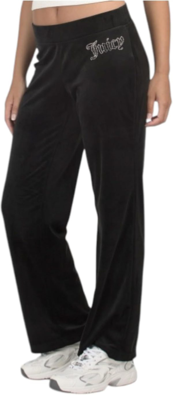 Juicy Couture Women's Hallow Bling Velour Track Pants juicy couture