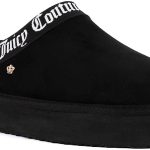 Juicy Couture Women's Cozy Slipper Mule – Plush Indoor Outdoor House Shoe with Memory Foam and Faux Fur Lining-0
