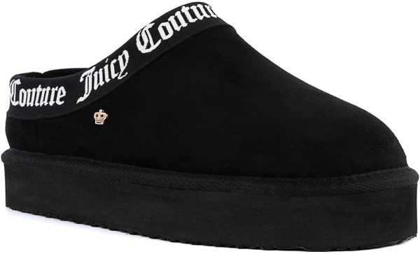Juicy Couture Women's Cozy Slipper Mule – Plush Indoor Outdoor House Shoe with Memory Foam and Faux Fur Lining-0