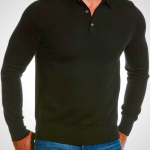 Brooks Brothers Mens Merino Wool Long Sleeve Soft Knit Polo Shirt,