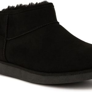 Juicy Couture Women Slip On Winter Boots Warm Microsuede Insulated Fashion Ankle Booties Outdoor Snow Boot-Olden juicy beauty