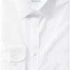 Brooks Brothers B Men’s Regular Fit White Dress Shirt (17" Neck, 32"/33" Sleeves) bing