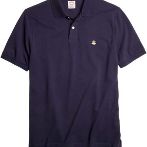 Brooks Brothers Golden Fleece Original Fit Performance Polo Shirt (L, Navy) originality ai