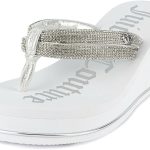 Juicy Couture Wedge Platform Flip Flop: High-Fashion, Soft Beach Sandal, Thong-Style Slide wedge pillow