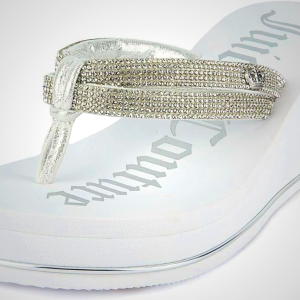 Juicy Couture Wedge Platform Flip Flop: High-Fashion, Soft Beach Sandal, Thong-Style Slide