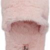Juicy Couture Women's Faux Fur Platform Slippers – Fluffy Cozy Indoor Outdoor Slip-On House Shoes-3
