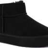 Juicy Couture Women Slip On Winter Boots Warm Microsuede Insulated Fashion Ankle Booties Outdoor Snow Boot-Olden-0