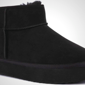 Juicy Couture Women Slip On Winter Boots Warm Microsuede Insulated Fashion Ankle Booties Outdoor Snow Boot-Olden