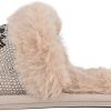 Juicy Couture Women's Plush Faux Fur Slippers – Cozy Open-Toe Slides, Soft Indoor/Outdoor House Shoes-2