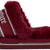 Juicy Couture Women's Faux Fur Slide Sandal Slippers, Open Toe, Comfortable Indoor Outdoor House Shoes shopify