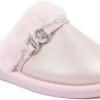 Juicy Couture Women's Faux Fur Slippers – Fuzzy Closed-Toe, Fluffy Winter House Shoes, Comfortable Slip-Ons juicy seafood restaurant