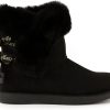 Juicy Couture Women's Slip On Winter Snow Boots Warm & Insulated Fur Lining Comfortable Fashion Booties-1