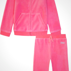 Juicy Couture baby-girls 2 Pc Velour Pant Set