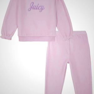Juicy Couture baby-girls 2pc Velour Pant Set