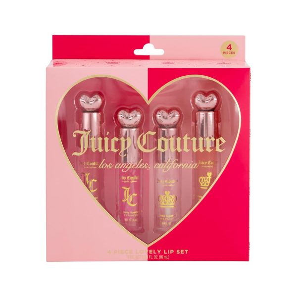 Juicy Couture 4 Pack Lip Oil Set - Cherry, Rose, Raspberry, & Watermelon, Mini Oil Tubes Perfect for On-the-Go Application & Touch Ups couture by rojita