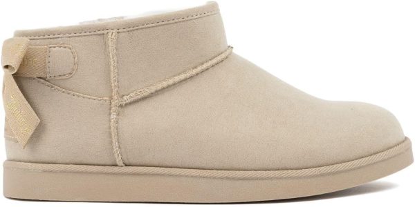 Juicy Couture Women Slip On Winter Boots Warm Microsuede Insulated Fashion Ankle Booties Outdoor Snow Boot-Olden couture pop ups