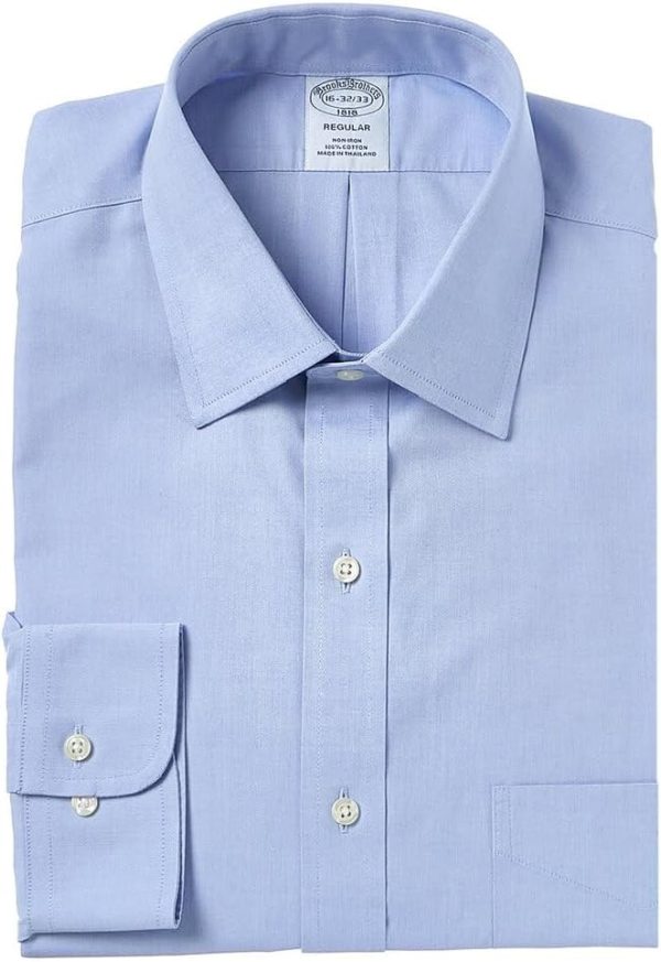 Brooks Brothers Mens Non-Iron Polo Button Down Pinpoint Regular Dress Shirt brothers karamazov