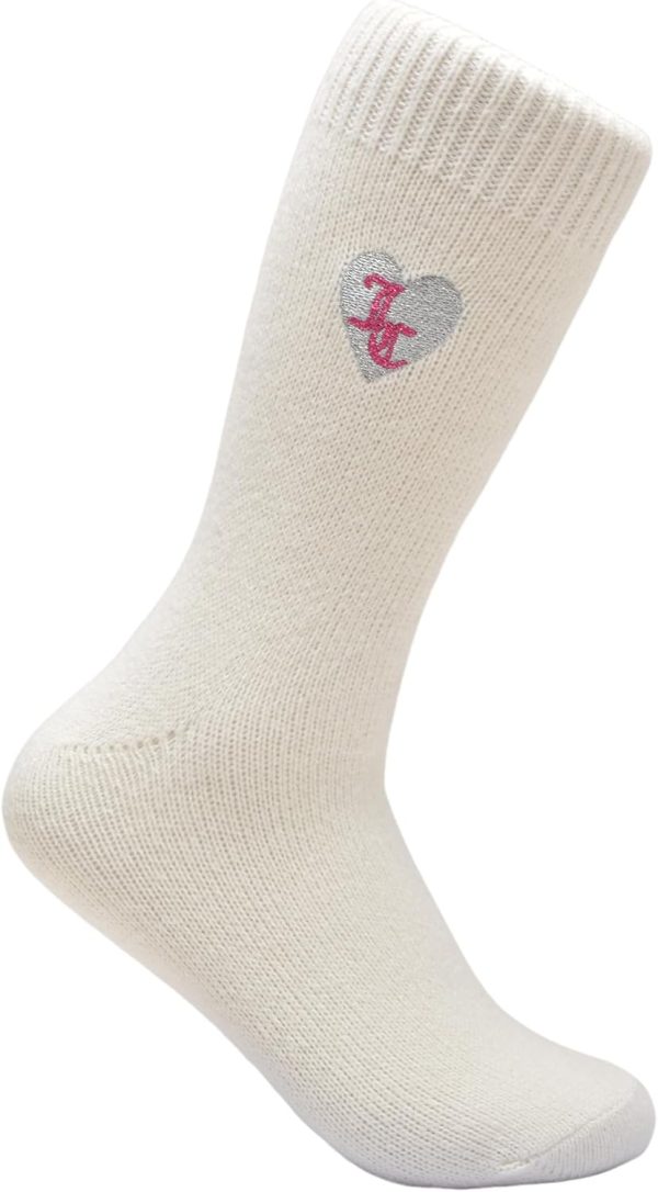 2 PACK JUICY COUTOURE TEXTURE LOGO SS RIB BOOT SOCK SOCKS ribbed knit