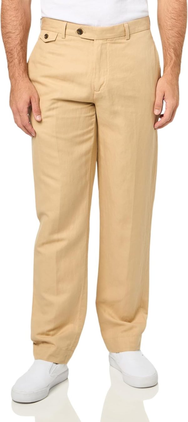 Brooks Brothers Men's Cbt Ml Linen Cotton Pant Plain Regular brooks nader