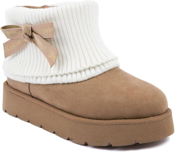 Juicy Couture Women’s Fashion Boots – Cozy Ankle Booties with Chunky Lug Sole, Soft Upper, and Pull-On Fit for Cold Weather Comfort-0