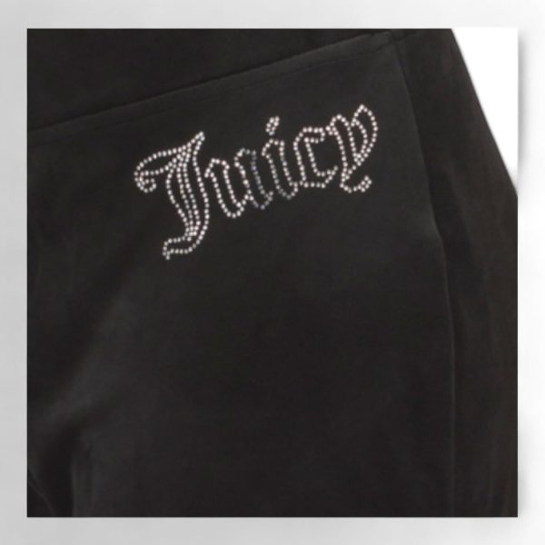 Juicy Couture Women's Hallow Bling Velour Track Pants-2