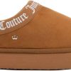 Juicy Couture Women's Cozy Slipper Mule – Plush Indoor Outdoor House Shoe with Memory Foam and Faux Fur Lining-1